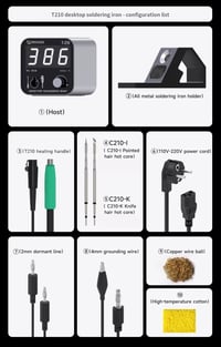 Mechanic T-210 Akıllı LED Dijital Ekranlı Havya İstasyonu