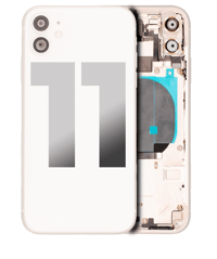  iPhone 11 Uyumlu Kasa Kapak Beyaz Dolu
