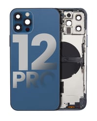  iPhone 12 Pro Uyumlu Kasa Kapak Mavi Dolu