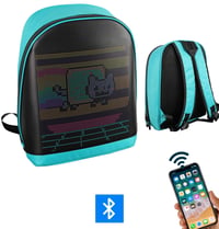 Funky BAG Led Ekranlı Akıllı Sırt Çantası Mavi
