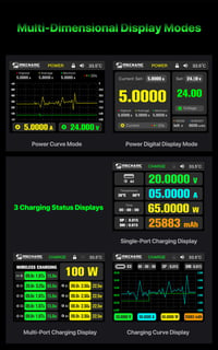 Mechanic Power 200 200W GaN Hızlı Şarj İstasyonu ve Ayarlanabilir Güç Kaynağı