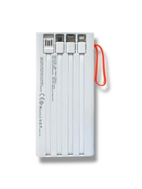 ARZ-002 Powerbank Taşınabilir Hızlı Şarj Cihazı Beyaz 10000 mAh