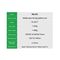 Relife RL-601T 31'i 1 Arada Orta Katman Kalay Dikme BGA Reballing Platform Seti (iPhone X – 17 Pro Max)