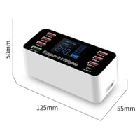 A9P 8 Port Dijital Led Ekran Çok İşlevli Akıllı USB Şarj Cihazı 