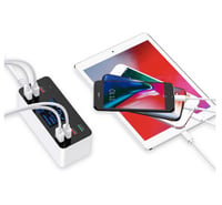 A9P 8 Port Dijital Led Ekran Çok İşlevli Akıllı USB Şarj Cihazı 