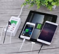 Akıllı USB şarj aleti LED ekran 8 li port 35 w