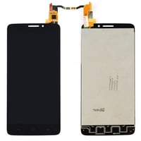 Alcatel OT-6040 idol X Lcd Ekran Dokunmatik Siyah Çıtasız