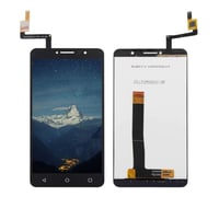 Alcatel Ot-9008 A3 XL Lcd Ekran Dokunmatik Siyah Çıtasız