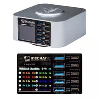 Mechanic X-POWER Çok Portlu Dijital Ekranlı Kablosuz Şarjlı 150W USB Hızlı Şarj İstasyonu