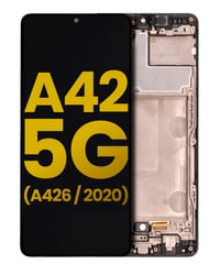 Samsung Galaxy A42 5g A426 Uyumlu Lcd Ekran Dokunmatik Siyah Servis Çıtalı Gh82-24375a