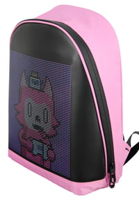 Funky BAG Led Ekranlı Akıllı Sırt Çantası Pembe