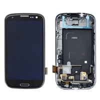 Samsung Galaxy S3 i9300 Uyumlu Lcd Ekran Dokunmatik Siyah Çıtalı Revizyonlu