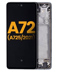 Samsung Galaxy A72 A725 Uyumlu Lcd Ekran Dokunmatik Silver Oled Çıtalı