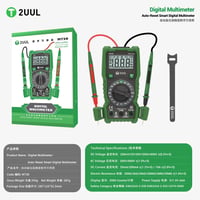2UUL MT30 Smart Auto-Range Otomatik Dijital Multimetre CAT III 600V
