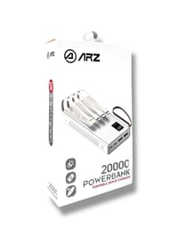 ARZ-003 Powerbank Taşınabilir Hızlı Şarj Cihazı Siyah 20000 mAh