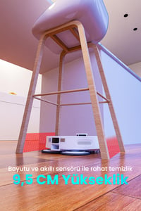 Electroll MaxPro 5000Pa Dual Cleaning System Su ve Toz Toplama Üniteli Robot Süpürge (Electroll Türkiye Garantili)