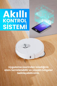 Electroll MaxPro 5000Pa Dual Cleaning System Su ve Toz Toplama Üniteli Robot Süpürge (Electroll Türkiye Garantili)