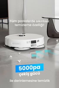 Electroll MaxPro 5000Pa Dual Cleaning System Su ve Toz Toplama Üniteli Robot Süpürge (Electroll Türkiye Garantili)