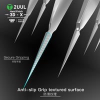 2UUL TW02 El İşçiliği 3D-X Desenli Hassas Anti-statik Düz Uçlu Entegre Cımbızı