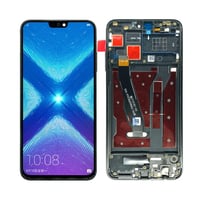 Honor 8x Uyumlu Lcd Ekran Dokunmatik Siyah Çıtalı
