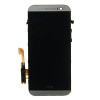 Htc One M8 Lcd Ekran Dokunmatik Gri Çıtalı