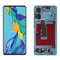 Huawei P30 Lcd Ekran Dokunmatik Mavi Servis Çıtalı 