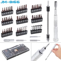 Jakemy JM-8166 Bit Set 61 Parça Taşınabilir Mıknatıslı Hassas Tornavida Seti