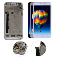 Lenovo K5 Plus A6020a46 Lcd Ekran Dokunmatik Beyaz Çıtalı