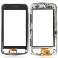 Nokia C6-01 Dokunmatik Touch Gümüş Çıtalı