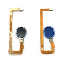 Samsung Galaxy A10s A107 Home Parmak Okuyucu Filmi Flex Mavi