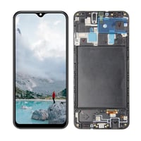 Samsung Galaxy A20 A205 Lcd Ekran Dokunmatik Siyah Oled Çıtalı