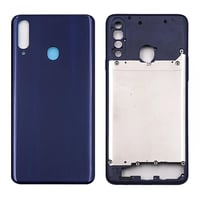 Samsung Galaxy A20s A207 Kasa Kapak Mavi Çıtasız