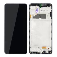 Samsung Galaxy A22 A225 Lcd Ekran Dokunmatik Siyah Çıtalı Gh82-26047a