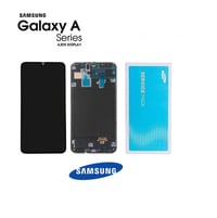 Samsung Galaxy A30 A305 Lcd Ekran Dokunmatik Siyah Servis Çıtalı GH82-19714A