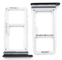 Samsung Galaxy A320 Sim Kart Tepsisi Siyah Çift