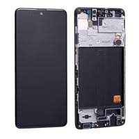 Samsung Galaxy A51 A515 Lcd Ekran Dokunmatik Siyah Servis Çıtalı Gh82-21669a