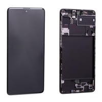 Samsung Galaxy A71 A715 Lcd Ekran Dokunmatik Siyah Servis Çıtalı Gh82-22152a