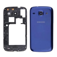 Samsung Galaxy Core i8262 i8260 Kasa Kapak Mavi Çıtasız