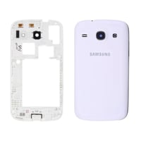 Samsung Galaxy Core i8262 i8260 Kasa Kapak Beyaz Çıtasız