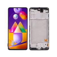 Samsung Galaxy M31s M317 Lcd Ekran Dokunmatik Siyah Hk Oled Çıtalı