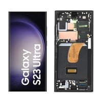 Samsung Galaxy S23 Ultra 5g S918 Uyumlu Lcd Ekran Dokunmatik Siyah Servis Çıtalı GH82-30466A