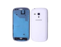 Samsung Galaxy S3 Mini i8190 Kasa Kapak Beyaz Çıtalı