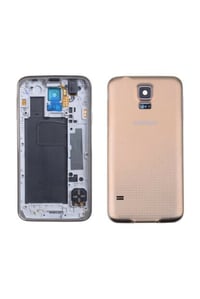 Samsung Galaxy S5 G900 Kasa Kapak Gold Çıtasız
