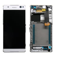 Sony Xperia C5 Ultra Lcd Ekran Dokunmatik Beyaz Çıtalı