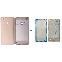 Xiaomi Mi Max Kasa Kapak Gold Çıtalı