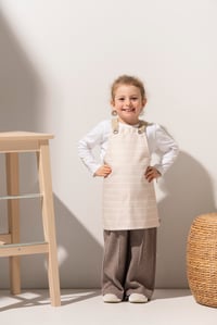 APP-RON KIDS - BEJ RENGİ ÇİZGİLİ ÇOCUK ÖNLÜĞÜ 