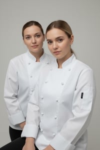APP-RON SIGNATURE – Kadın Çin Düğmeli Şef Ceketi