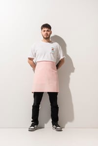 BA-144 ONLY - Açık Pembe Renk Belden Bağlamalı Önlük 