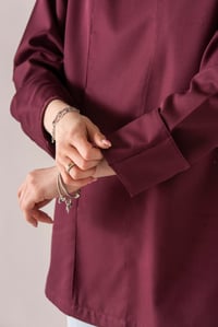 C-01 CLASSIC -  Bordo Rengi Şef Ceketi Kadın
