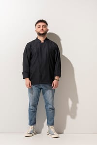C-01 CLASSIC -   Mavi Kot  Şef Ceketi 